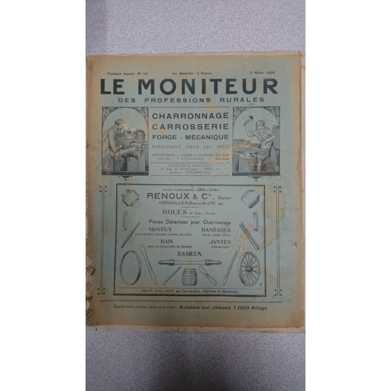 Le moniteur des professions rurales N.59 - Mars 1928