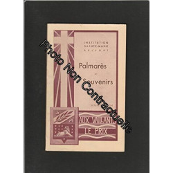 Institution Sainte-Marie à Belfort - Palmarès et souvenirs - Année...