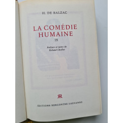 La comédie humaine IX
