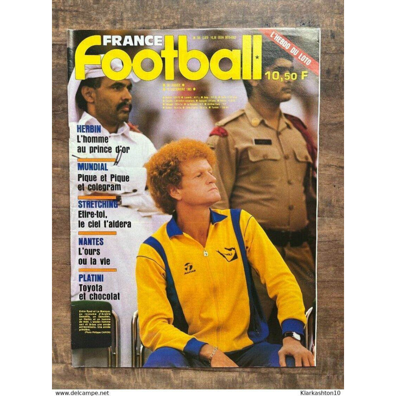 France Football 2070 10 décembre 1985