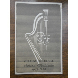 Ville de mulhouse Saison théâtrale 1952 1953