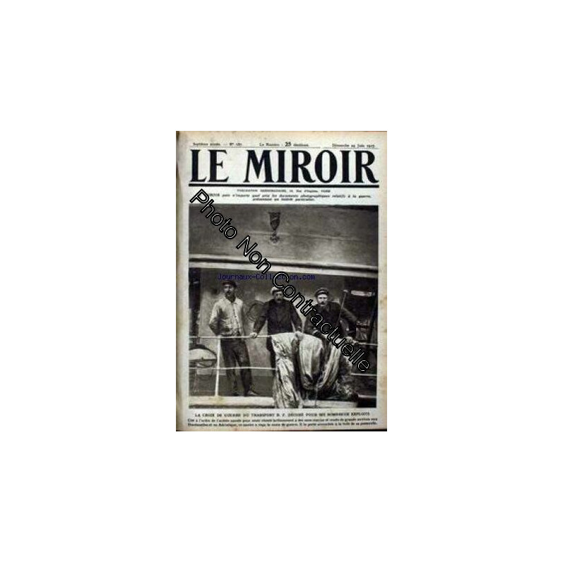 MIROIR (LE) [No 187] du 24/06/1917 - LA CROIX DE GUERRE DU...