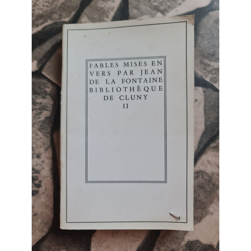 Fables mises en vers par jean de la fontaine 2 tomes