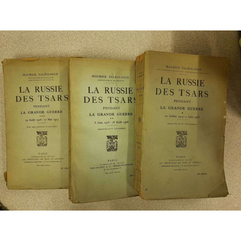 La Russie des Tsars pendant La Grande Guerre (Tome 1 à 3)