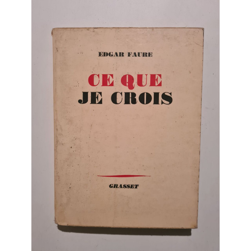 Ce que je crois