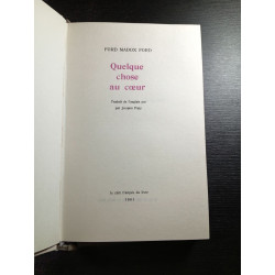 Quelque chose au cœur