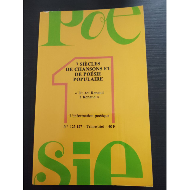 Poesie 1 N° 125-127