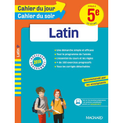 Cahier du jour/Cahier du soir Latin 5e: 12-13 ans