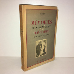 Rémy MEMOIRES D'UN AGENT SECRET DE LA 1940 1942 éd 1946 BB2B