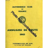 Automobile club de france annuaire de route 1963