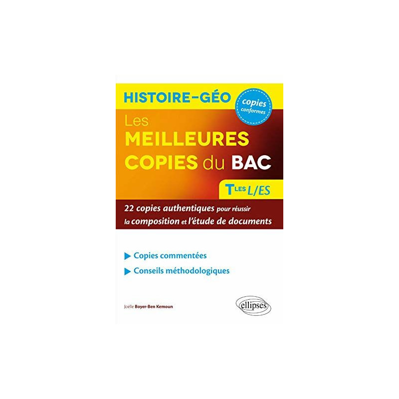Les Meilleures Copies du Bac Histoire-Géo Tles L/ES