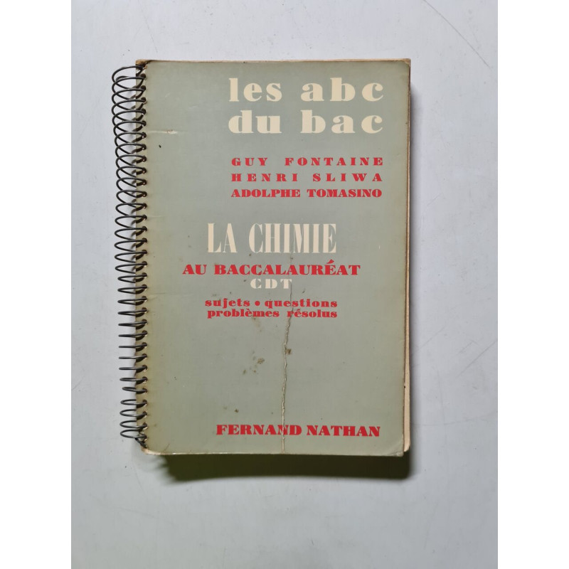 La chimie au baccalauréat CDT