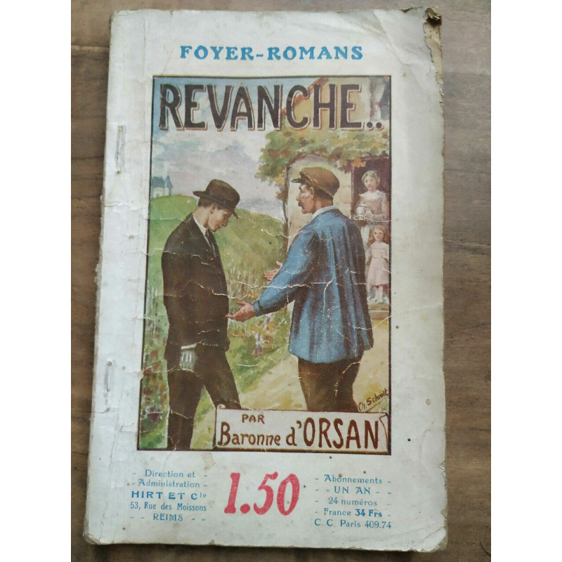 Baronne d'Orsan Revanche - Foyer-Romans Hirt et Cie