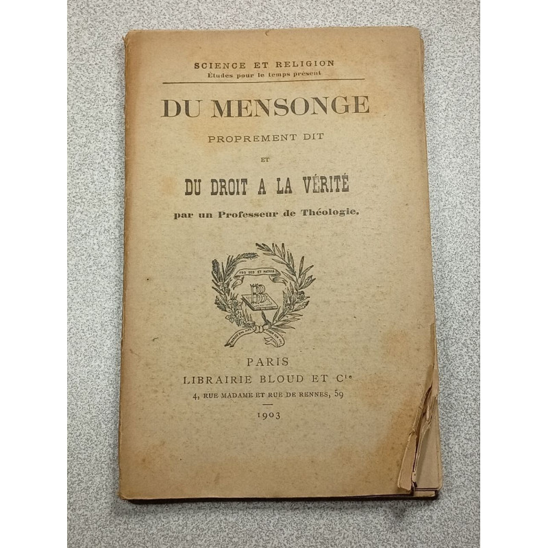 Du mensonge