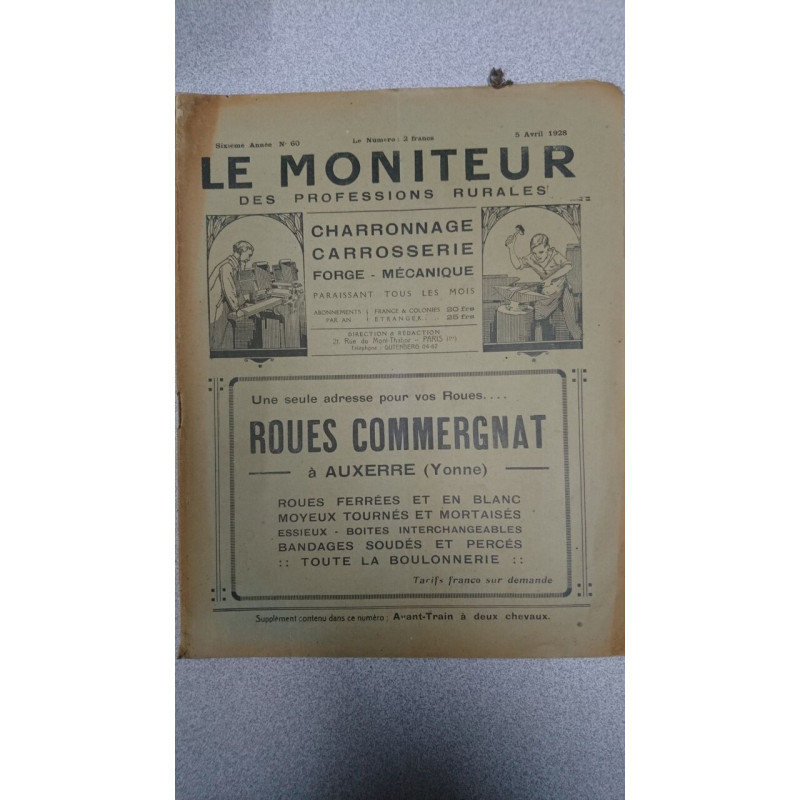 Le moniteur des professions rurales N.60 - Avril 1928