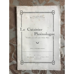 Le Cuisinier Phrénologue Comédie en 2 actes pour Jeunes Gens