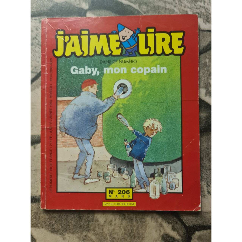 J'aime lire nº206 - gaby mon copain (mars 1994)