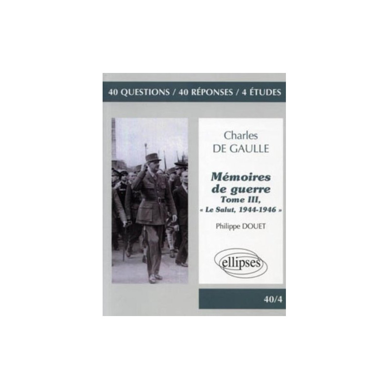 Charles de Gaulle Mémoires de guerre : Tome 3 (critique des...