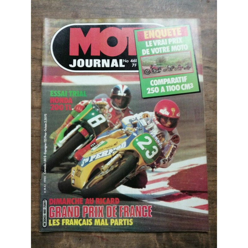Moto Journal Nº 461 22 Mai 1980