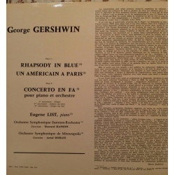 Un Américain A Paris - Rhapsody In Blue - Concerto En Fa