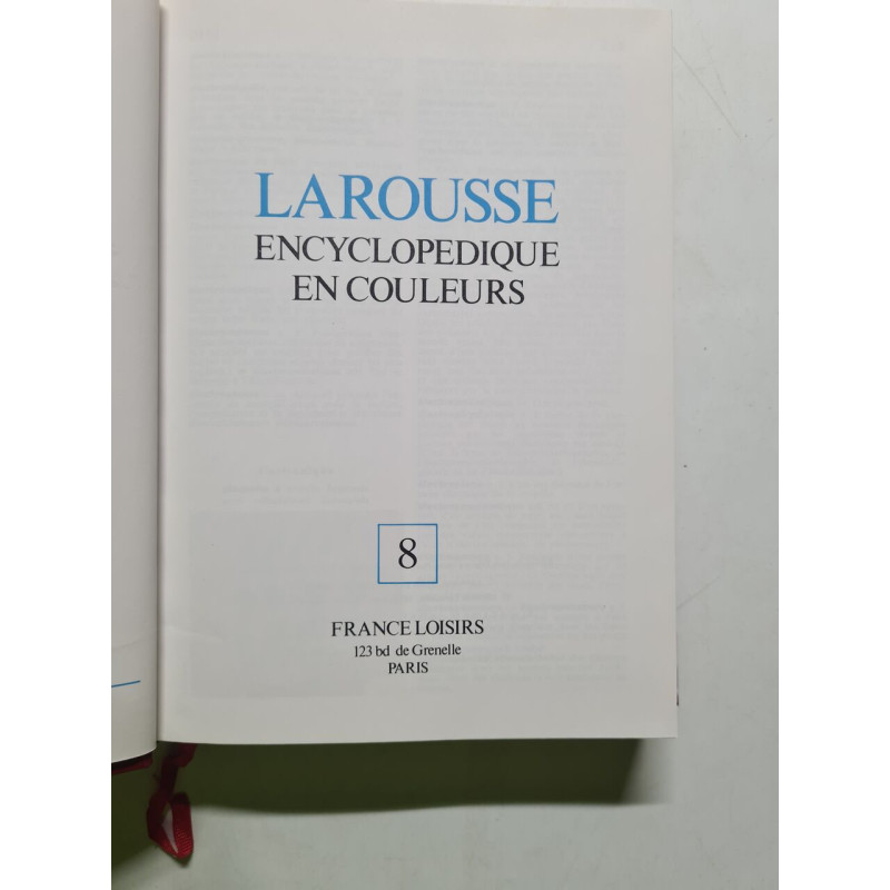 Larouse encyclopedique en couleurs 8