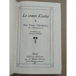 Victor Cherbuliez Le Comte Kostia nelson