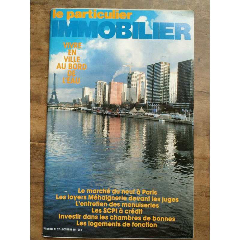Le Particulier Immobilier n37 Octobre 1989