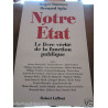 Notre état le livre vérité de la fonction publique