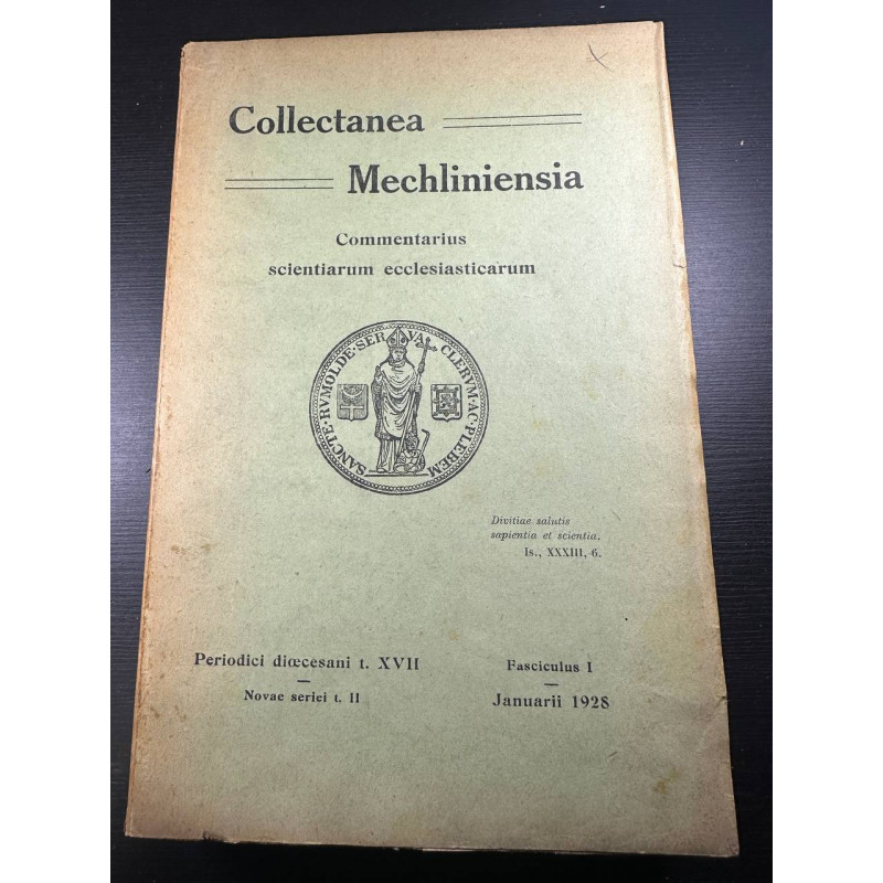 Collectanea Mechliniensia - Commentarius scientiarum...