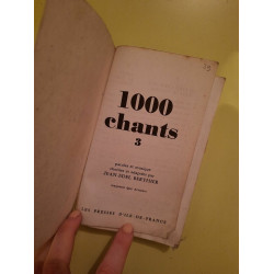 Jean-Edel Berthier - 1000 Chants N3 Les Presses d'Ile de France
