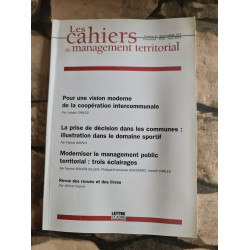Les cahiers du management territorial