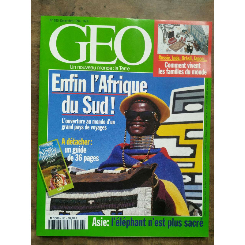 Magazine GEO n190 Décembre 1994