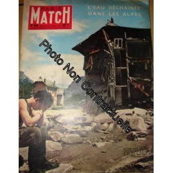 Paris-Match n° 429 du 29 Juin 1957 : L'eau déchainée dans les Alpes