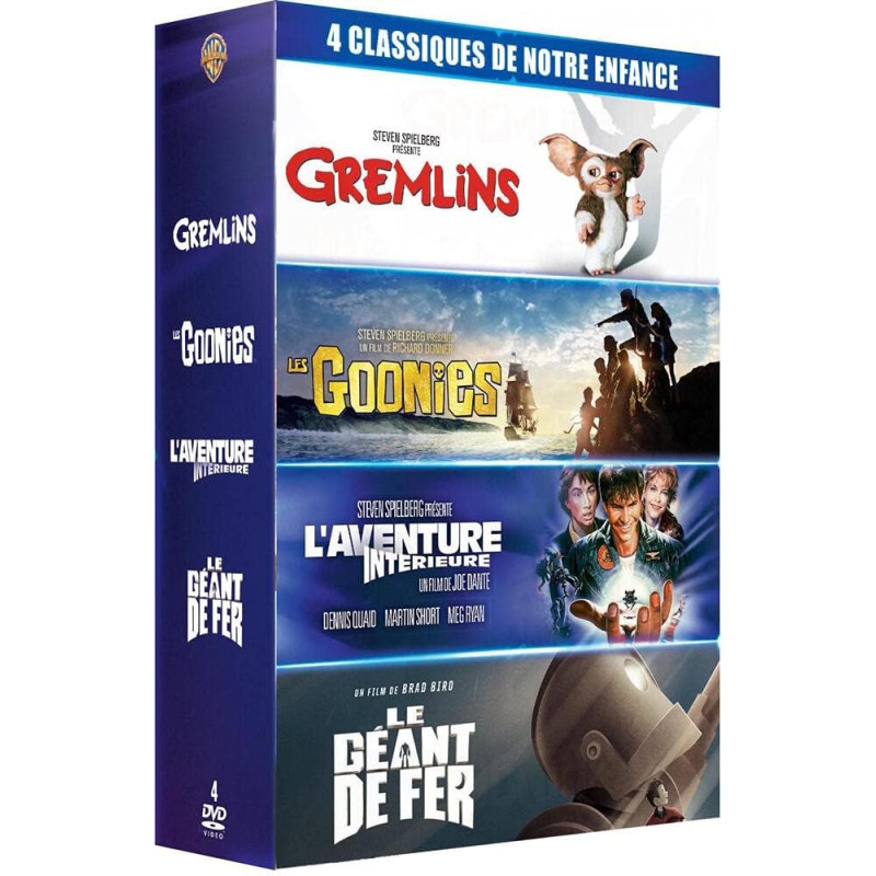 Coffret 4 films cultes - Gremlins + Les Goonies + L'Aventure...