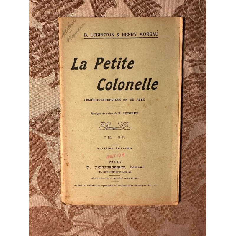 La petite colonelle Comédie-vaudeville en un acte