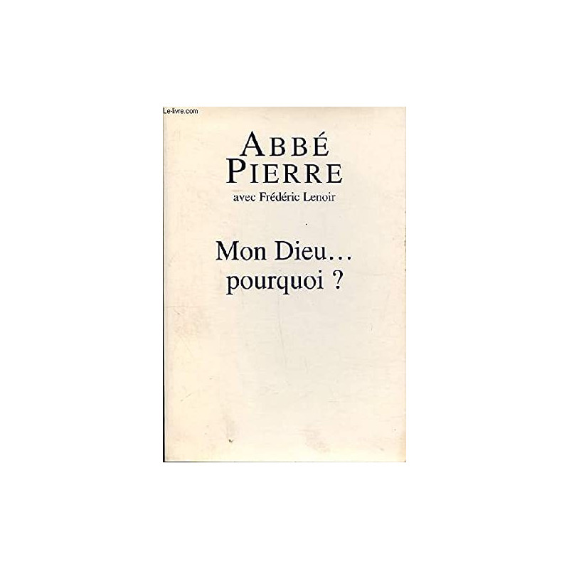 Mon dieu pourquoi