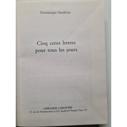 Cinq cents lettres pour tous les jours
