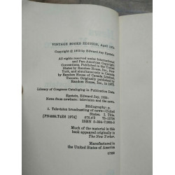 Edward Jay Epstein News from nowhere Television and the News