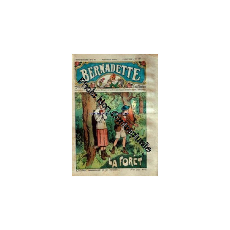 BERNADETTE [No 436] du 08/05/1938 - LA FORET