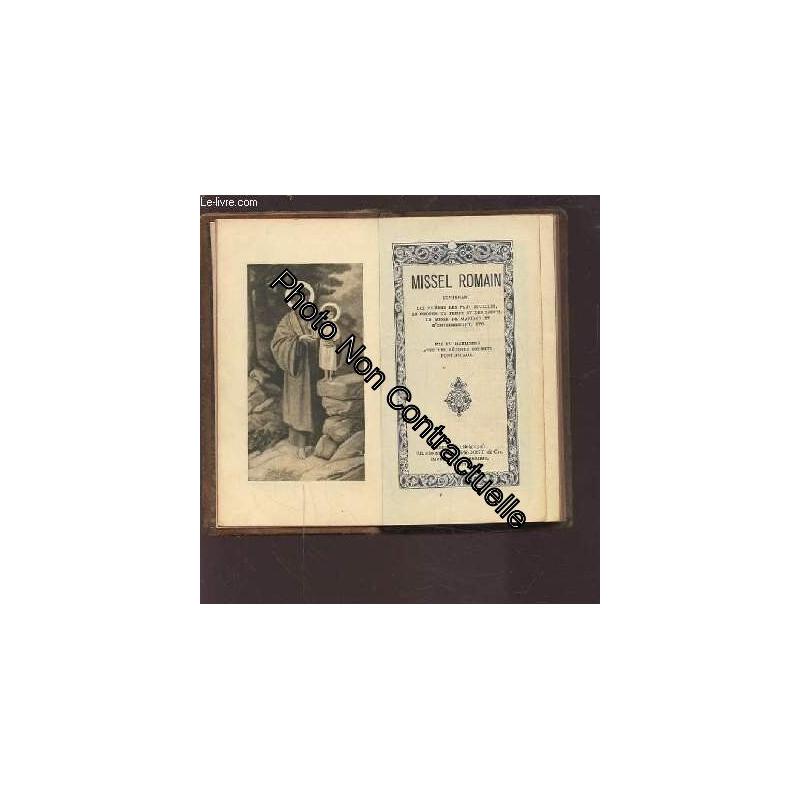 MISSEL ROMAIN - N°2268 - CONTENANT LES PRIERES LES PLUS USUELLES...