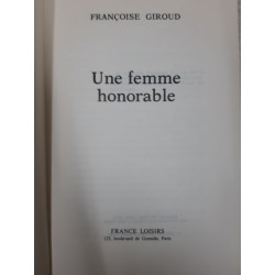 Une femme honorable