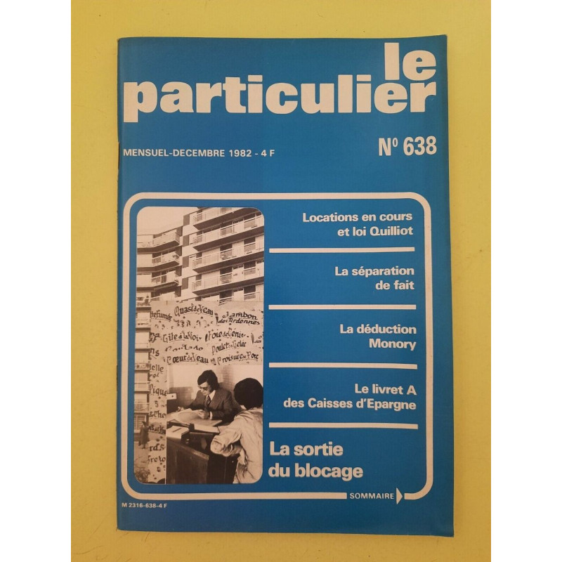 Le Particulier n 638 Décembre 1982