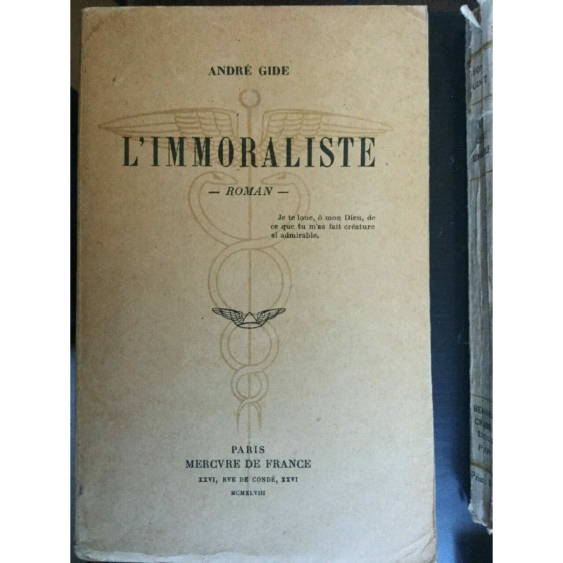 André gide l'immoraliste Mercvre de france