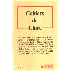 Cahiers de Chiré n 3 Les chantiers de la jeunesse Pierre Laval L...