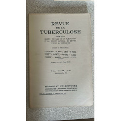 Revue de Tuberculose - Tome 22 - N°8 9 - Aout Septembre 1958