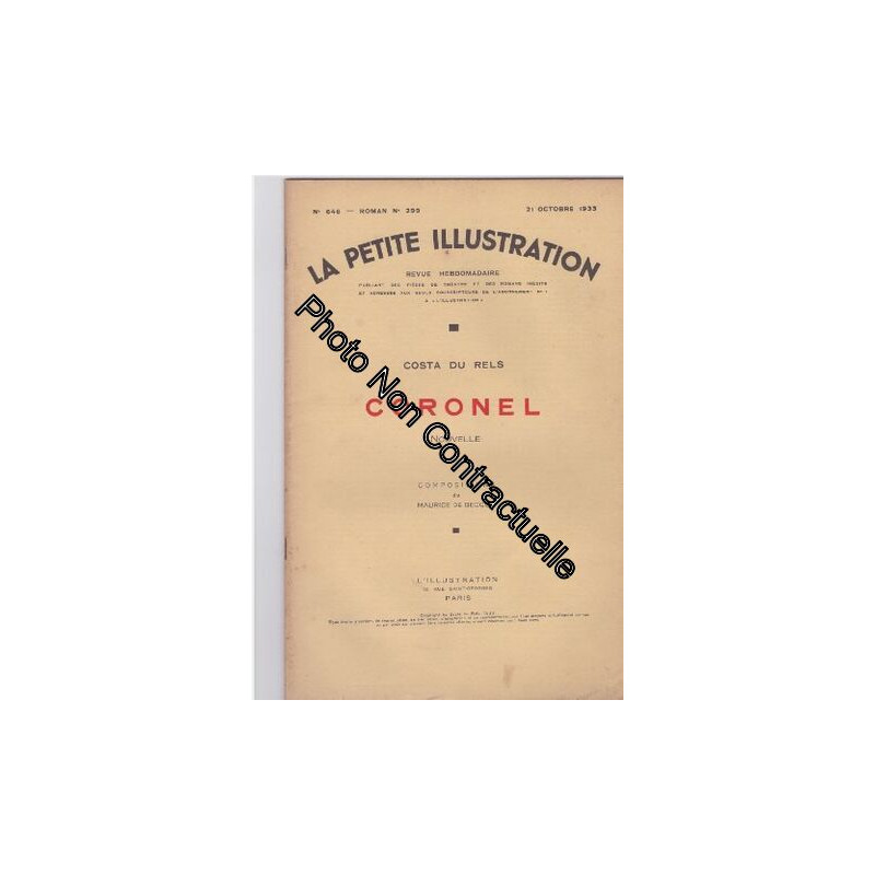 Coronel. Nouvelle. Compositions de Maurice de Becque. 21 octobre...
