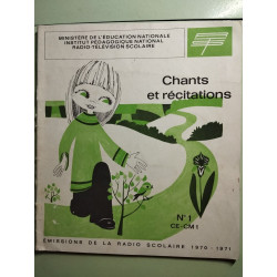 Chants et récitations diffusées par la radio scolaire 1959-60 +...