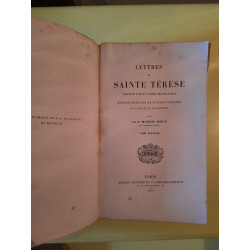 r p Marcel Bouix Lettres de Sainte Térèse Tome 2 Jacques lecoffre