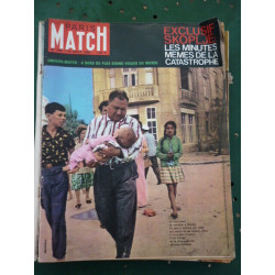 PARIS MATCH n748 du 10 août 1963 Exclusif Skoplje les minutes mêmes