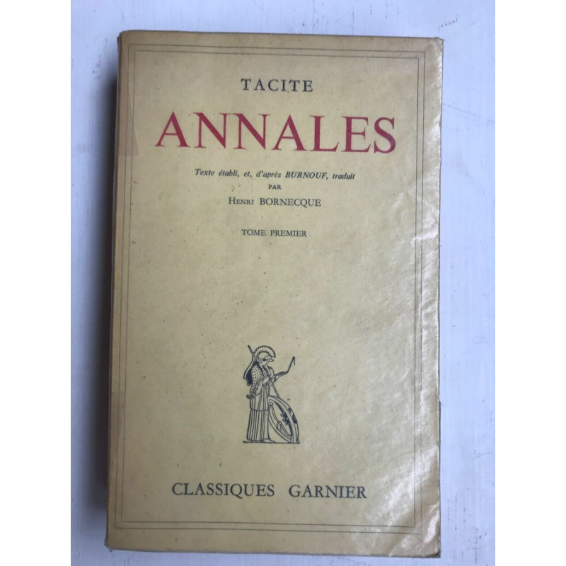 Tacite annales Tome I